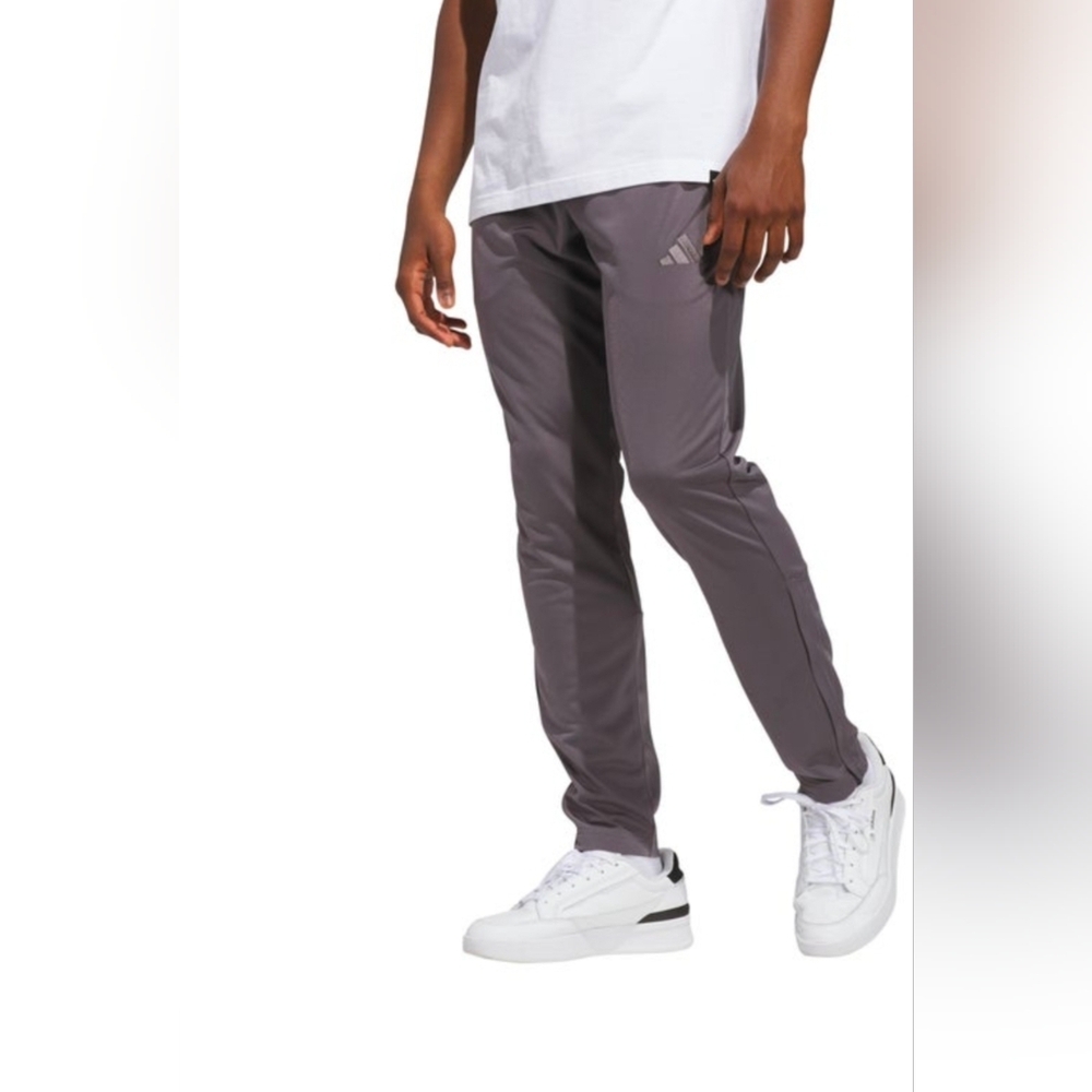 Adidas Men's Gray Tricot Slim Joggers, Size XL